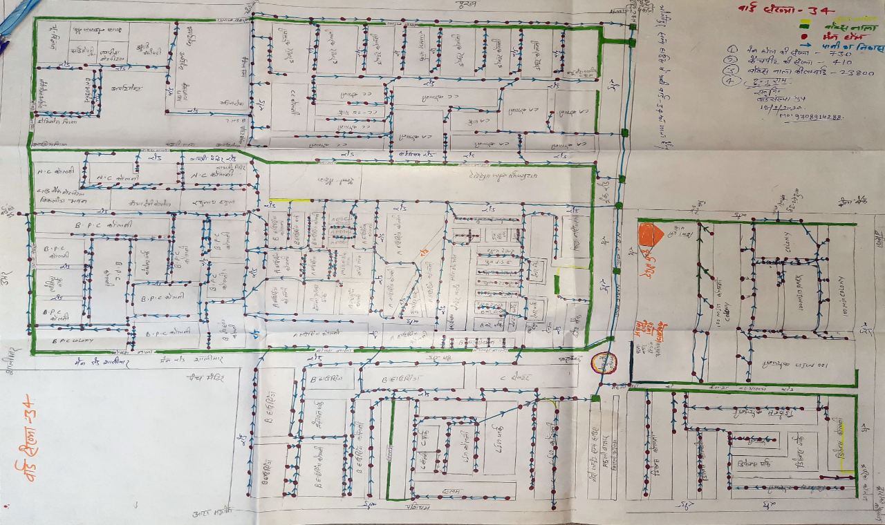 Ward - 34 Map